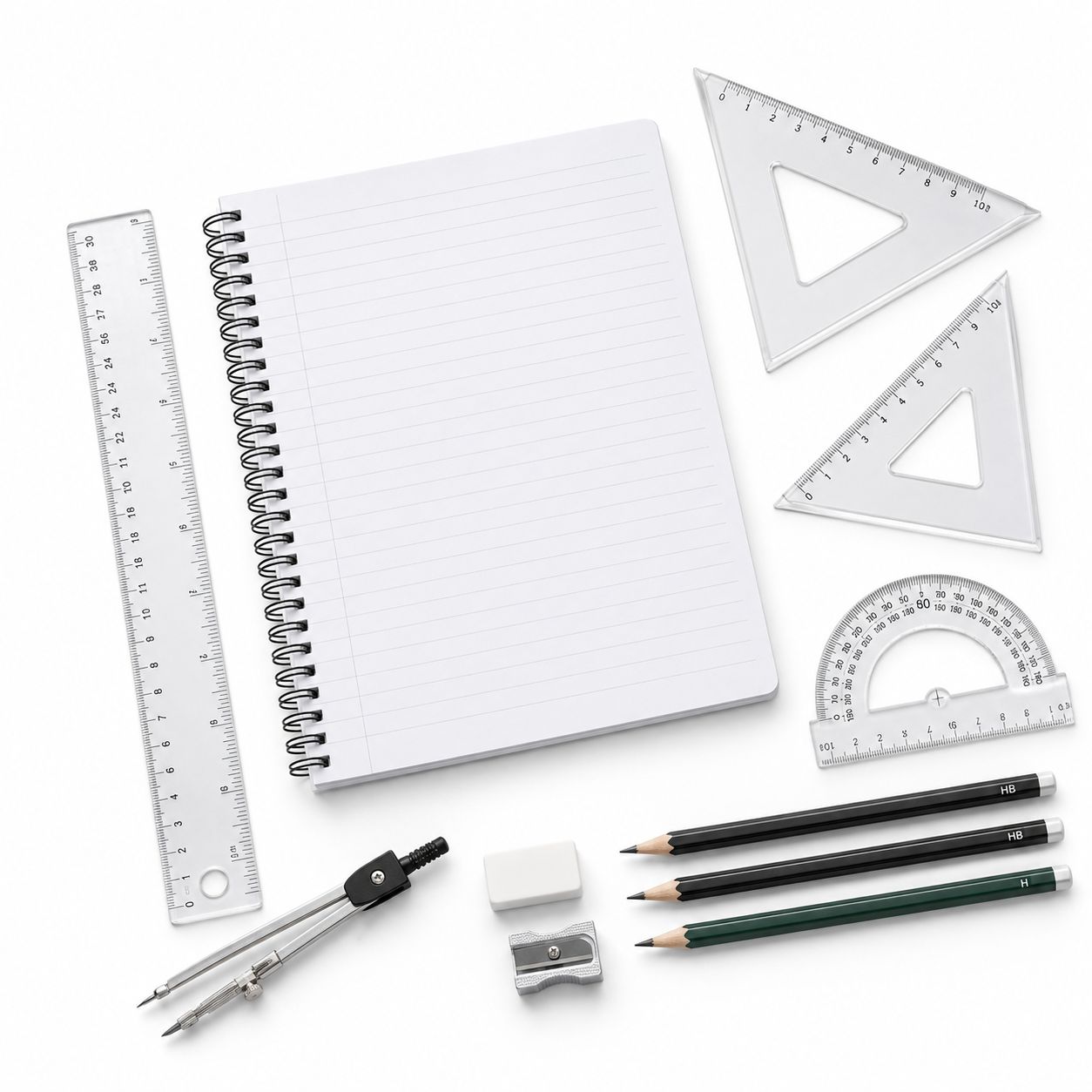 High School Geometry Set 11 Pieces