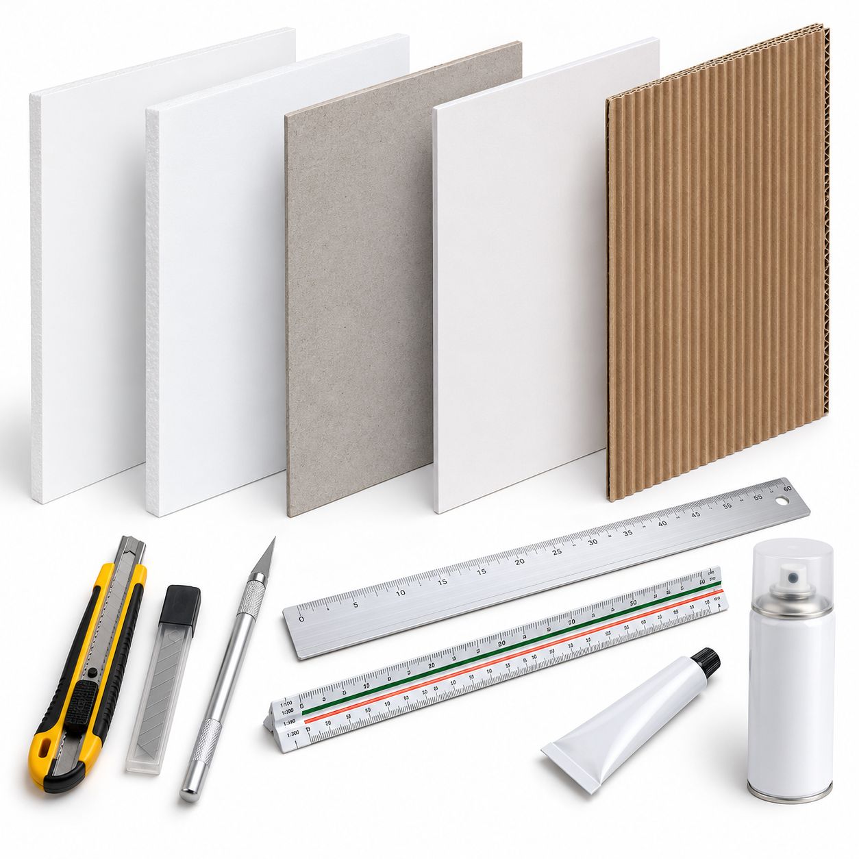 Architectural Model Making Kit for Students with 10 Items