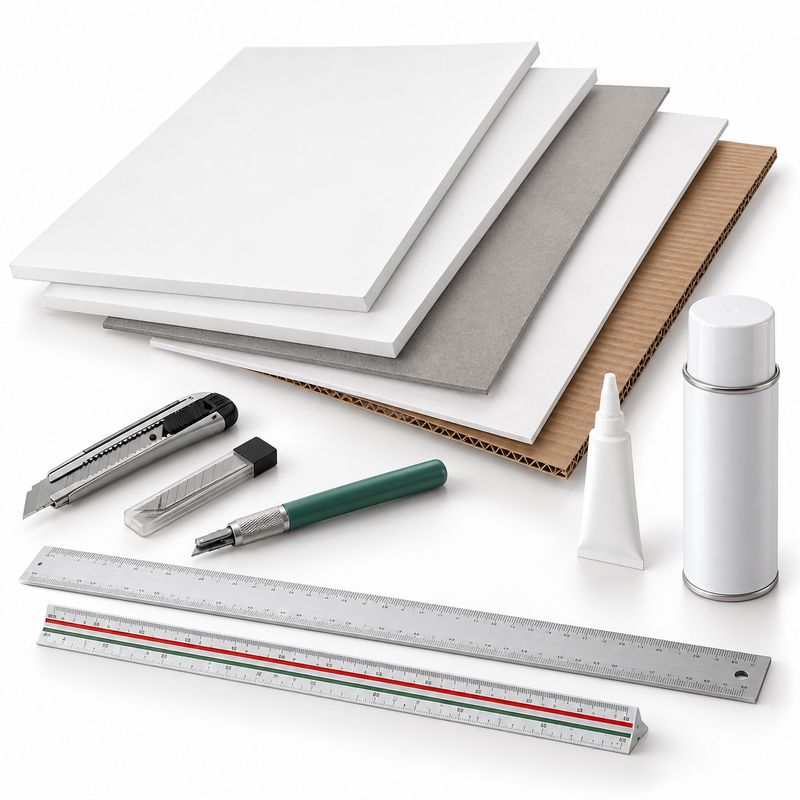 Architectural Model Making Kit for School Students with 10 Items
