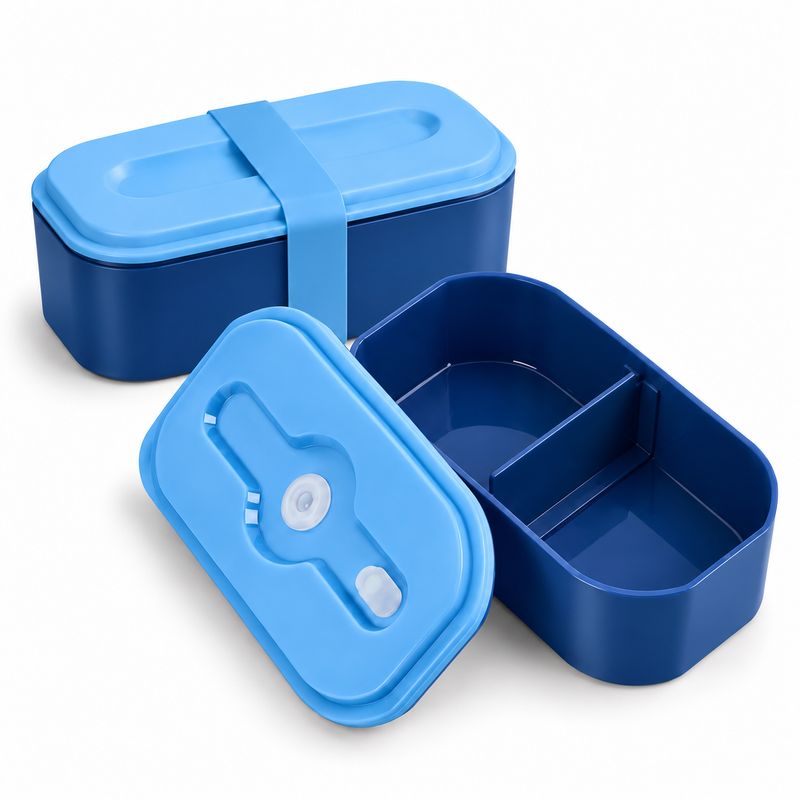 iDrink 550ml Lunch Box with Elastic Band and 2 Compartments iDrink 550ml Lunch Box with Elastic Band and 2 Compartments