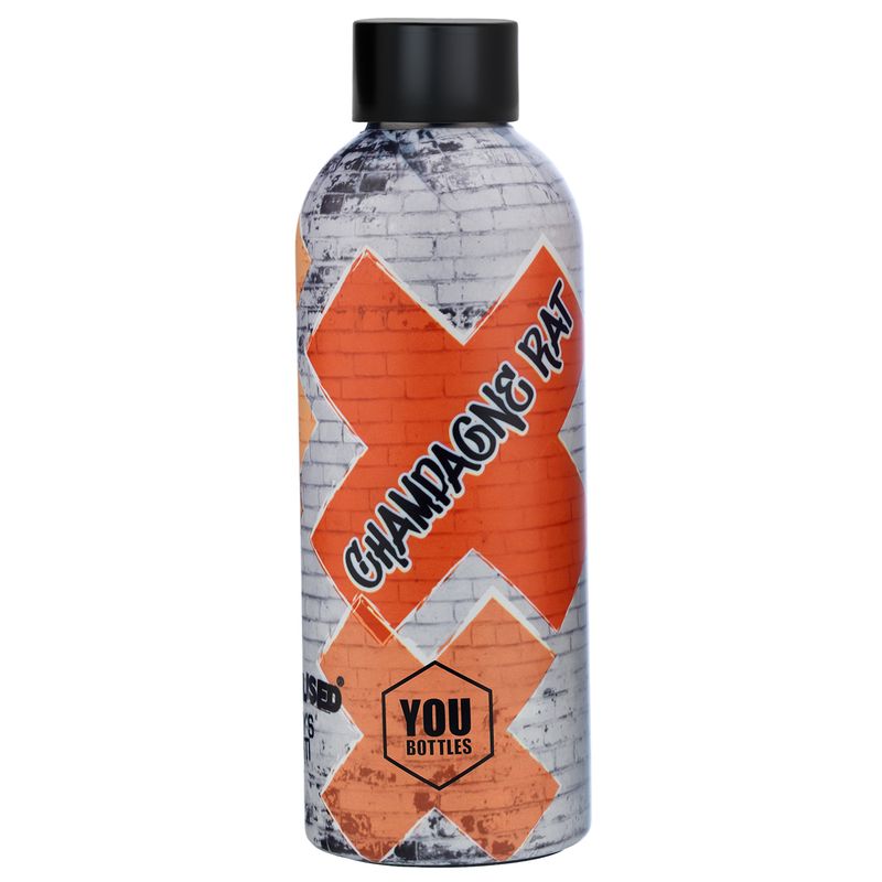 YouBottles Graffiti Banksy Champagne Rat 500ml Thermal Bottle