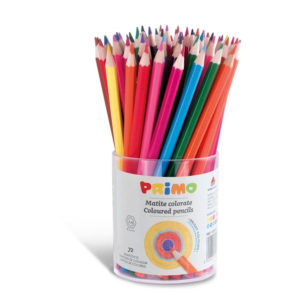Primo Coloured Pencils 72 Pack 12 Colours 2.9mm Primo Coloured Pencils 72 Pack 12 Colours 2.9mm