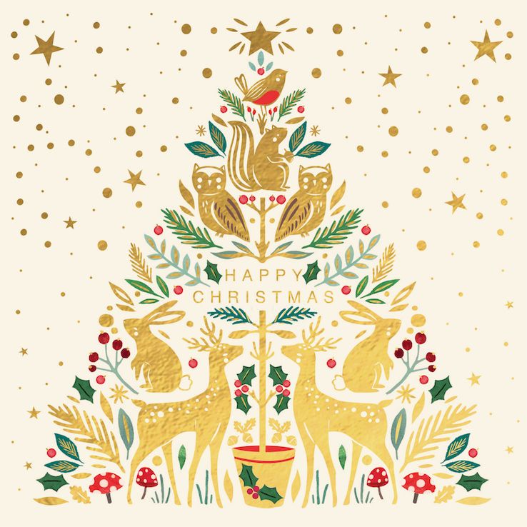 Golden Forest Friends Tree