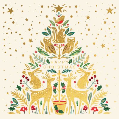 Golden Forest Friends Tree