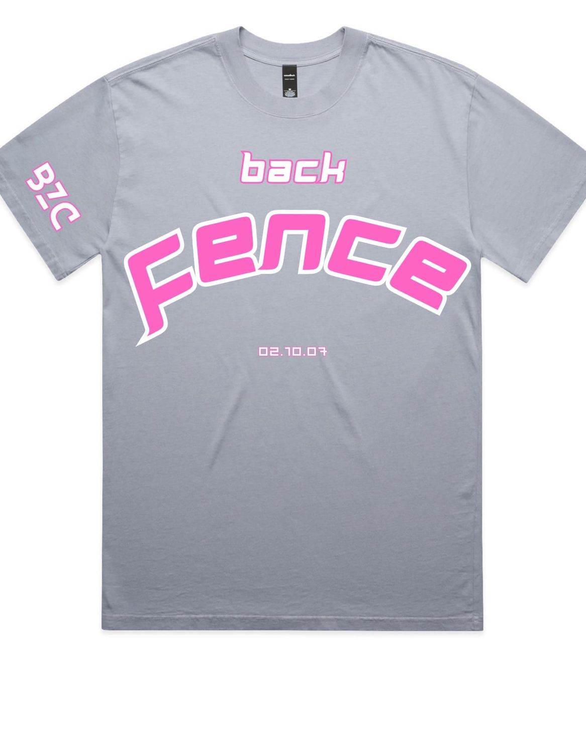 Gray,Pink Back Fence Heavy Tee