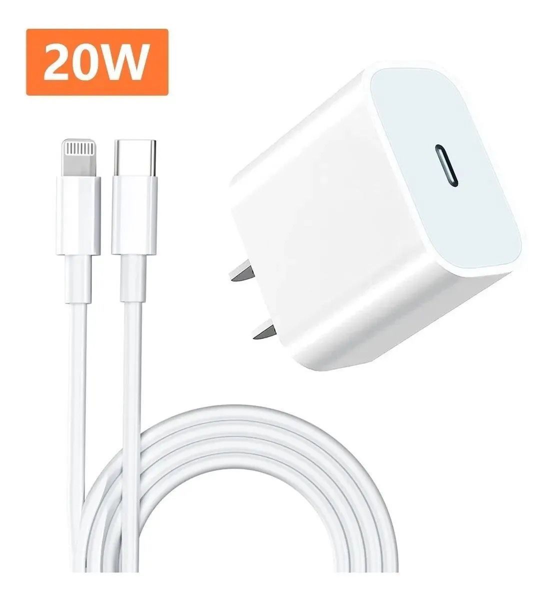Cargador tipo C 20W Para iPhone - Carga rápida ⚡️