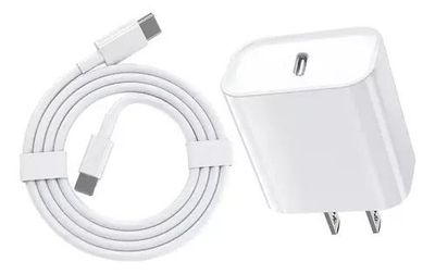 Cargador tipo C 20W Para iPhone 15/Samsung - Carga rápida