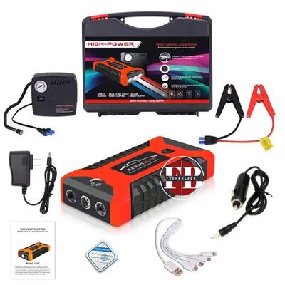 Kit Arrancador de batería de litio portátil de 12V para arrancador de coche con compresor de aire