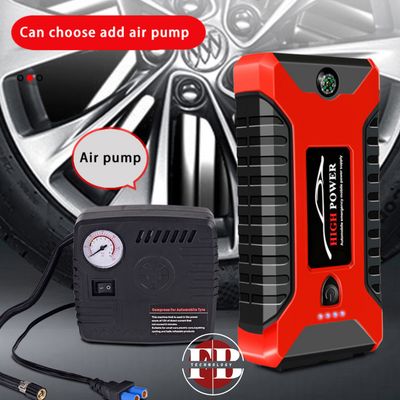 Kit Arrancador de batería de litio portátil de 12V para arrancador de coche con compresor de aire