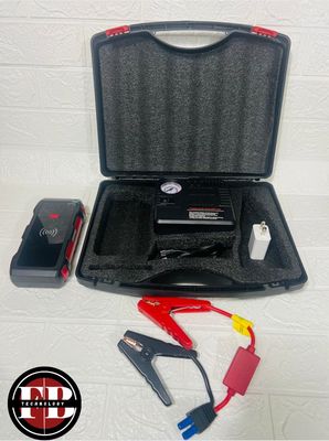 Arranque de salto de batería 12V Jump starter con compresor de aire 30000MAH Batería Power Booster Paquete de energía móvil