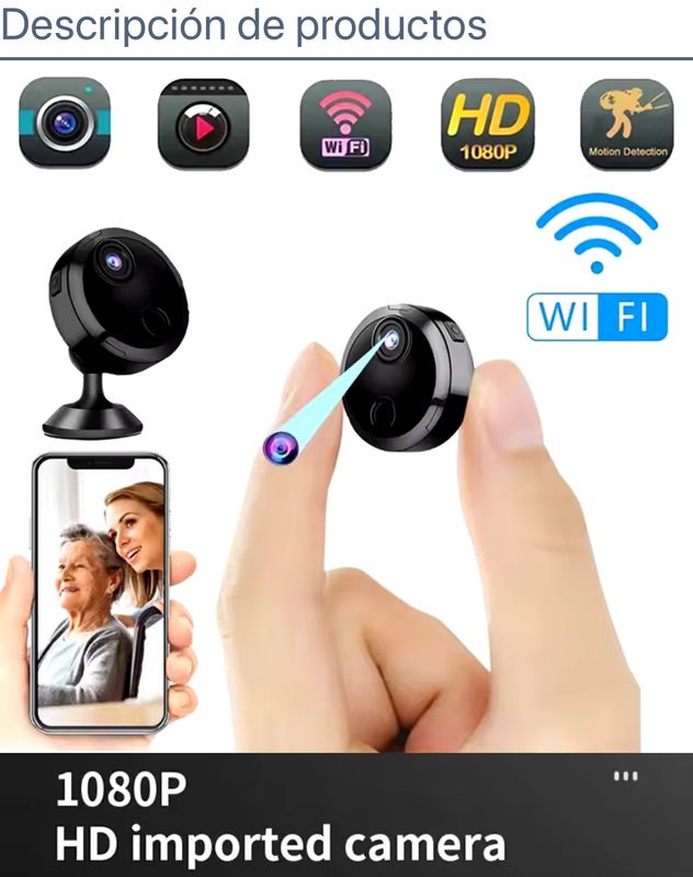 Mini CAM Pro 4K HD Magnético 🧲 Wi-Fi y grabadora SpyCam Pro