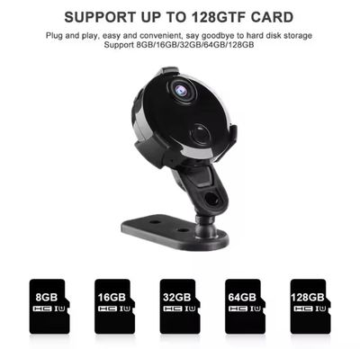 📸 MiniCam Pro SpyCam 4K – Seguridad en tus manos Sensor de movimiento, Resolución 4K Ultra HD y Grabadora de audio