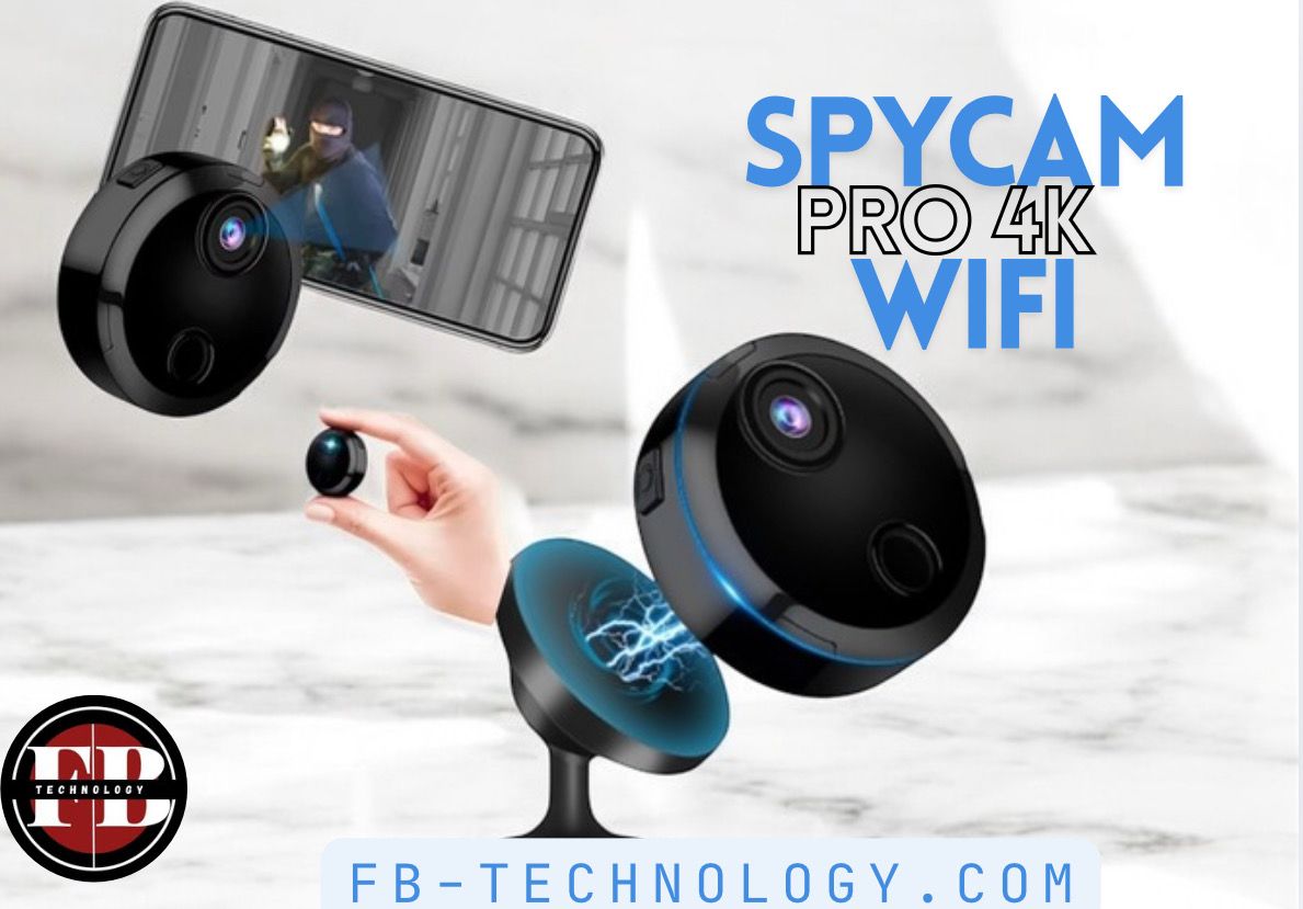 📸 MiniCam Pro SpyCam 4K – Seguridad en tus manos Sensor de movimiento, Resolución 4K Ultra HD y Grabadora de audio