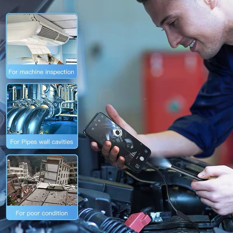 Endoscopio HD Industrial de Alta Precisión para Inspecciones Profesionales