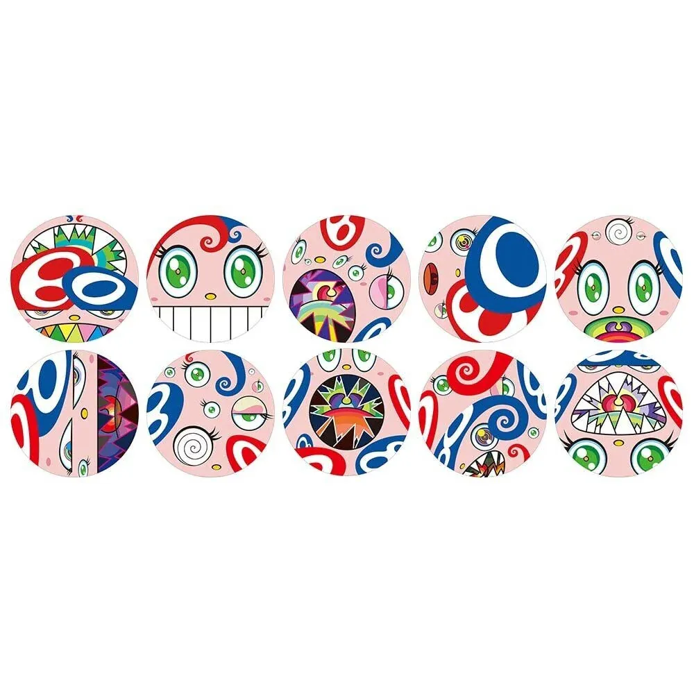 Takashi Murakami: We Are The Square Jocular Clan Print Set Of 10 Circle Prints