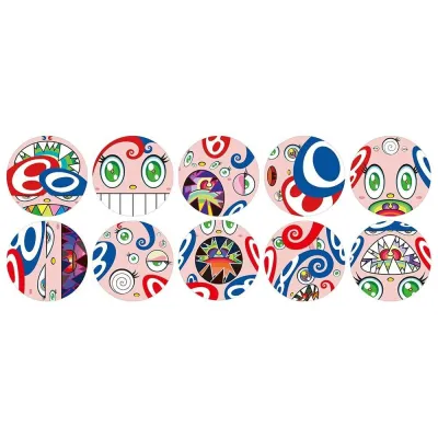 Takashi Murakami: We Are The Square Jocular Clan Print Set Of 10 Circle Prints