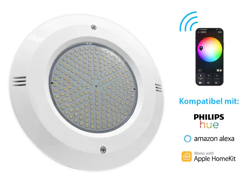 Smart Home Unterwasserscheinwerfer LED Licht - weiß - RGB + CCT (36 Watt)