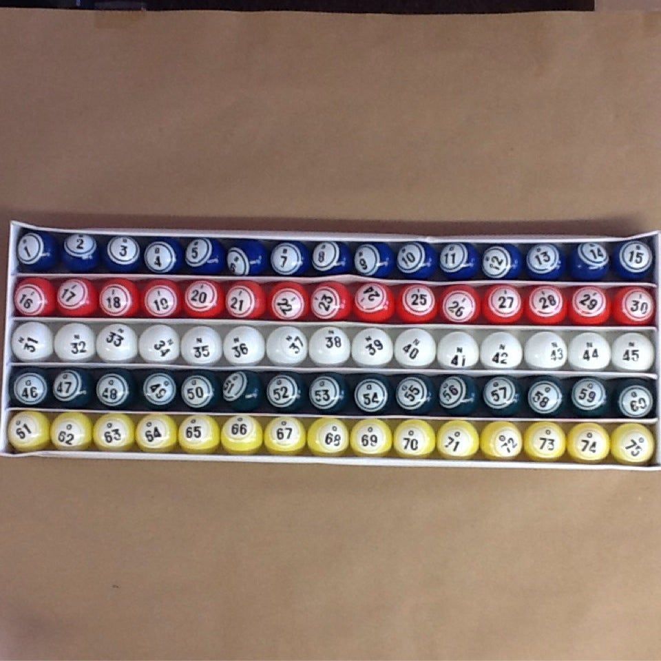 Multi Colored Bingo Balls