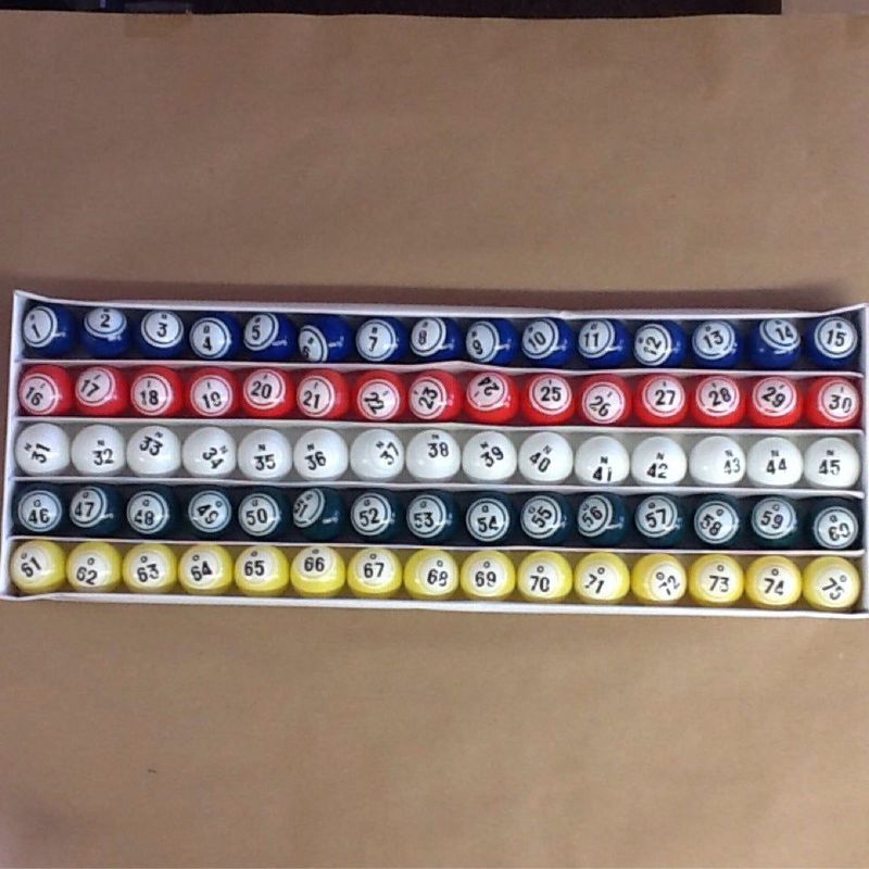 Multi Colored Bingo Balls