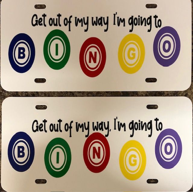 Bingo License Plates