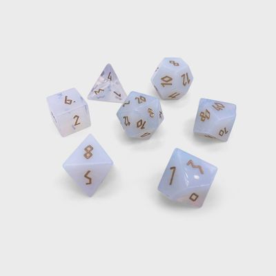 Norse Foundry: Opalite Gold- Gemstone Dice 7-Set