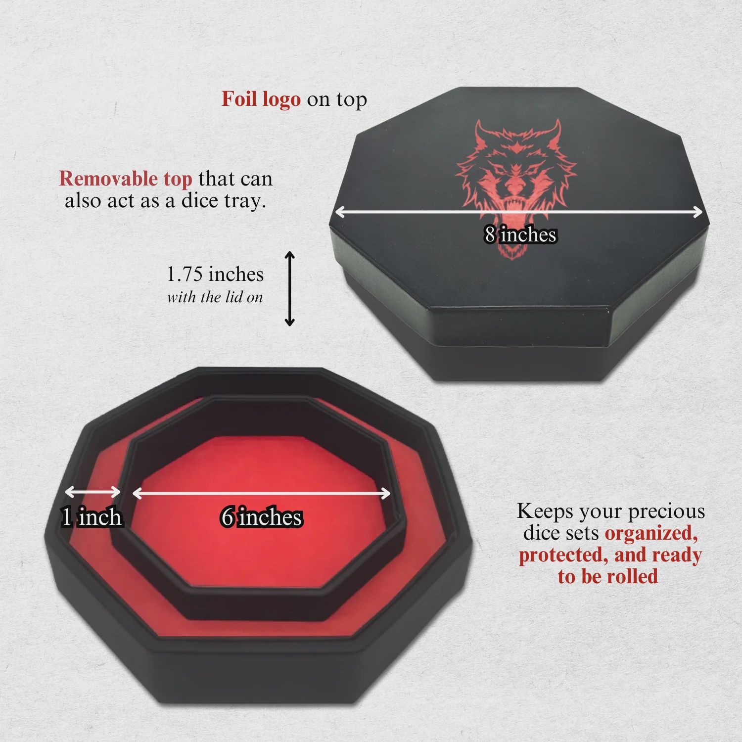 Norse Foundry: Tray of Holding - Red Fenrir
