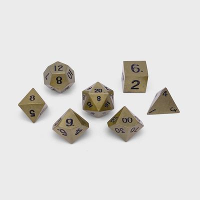 Norse Foundry: Bronze Dragon Scale Metal Dice 7-Set