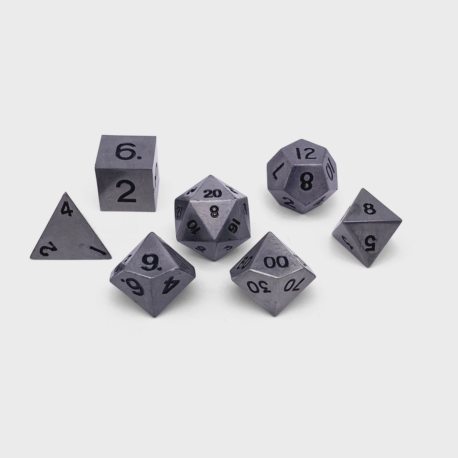 Norse Foundry: Aged Mithral Metal Dice 7-Set