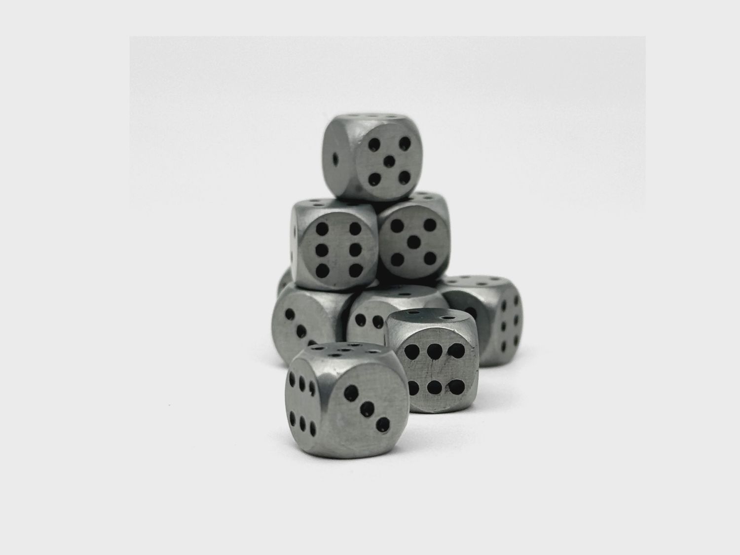 Norse Foundry: Warpips- Aged Mithiral (10)  Metal Dice- 12mm