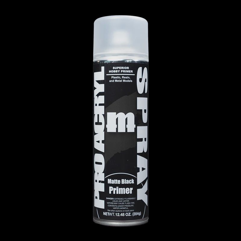 Pro Acryl: Matte Black Spray Primer