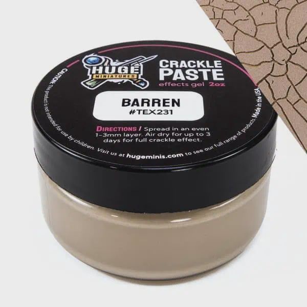 Huge Miniatures: Barren Crackle Paste
