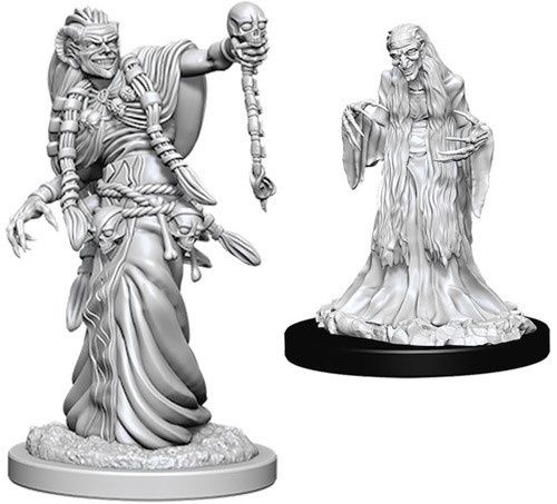 D&amp;D Nolzur&#39;s Marvelous Unpainted Minis: Green Hag &amp; Night Hag- W6