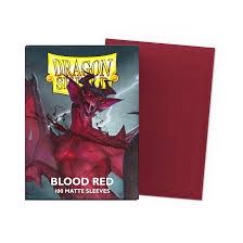 Dragon Shield Sleeves: Matte - Blood Red (100)