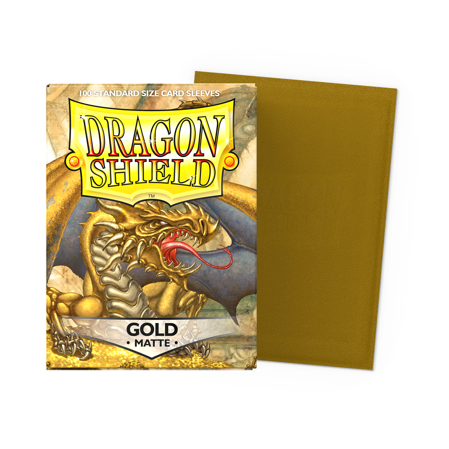 Dragon Shield Sleeves: Matte - Gold (100)