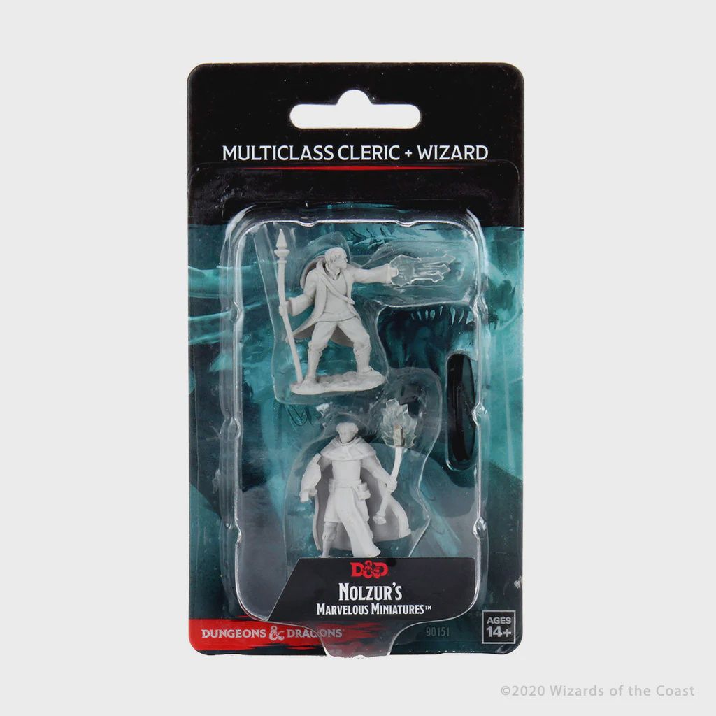 D&amp;D Nolzur&#39;s Marvelous Unpainted Minis: W13 Male Multiclass Cleric + Wizard