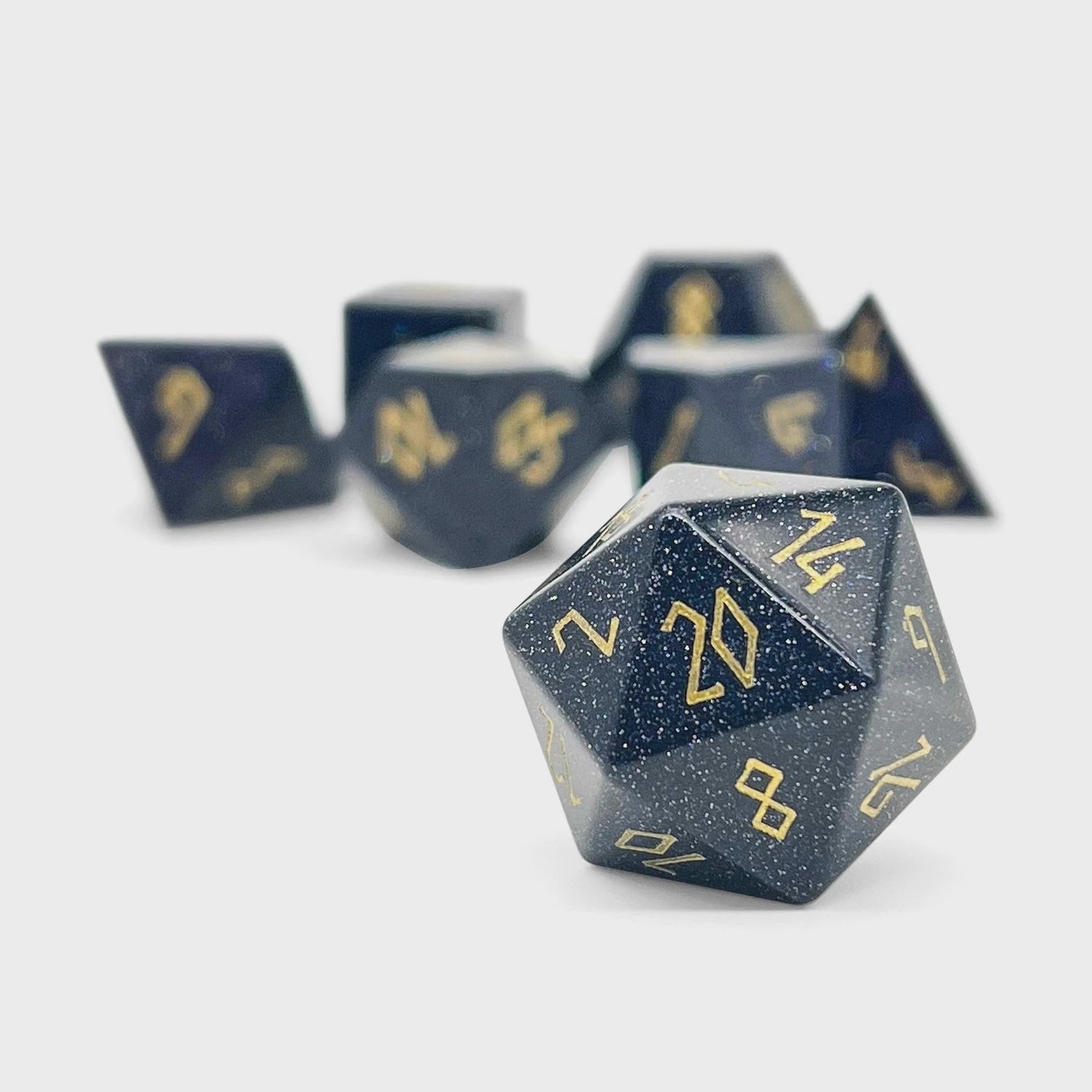 Norse Foundry: Blue Sandstone- Gemstone Dice 7-Set
