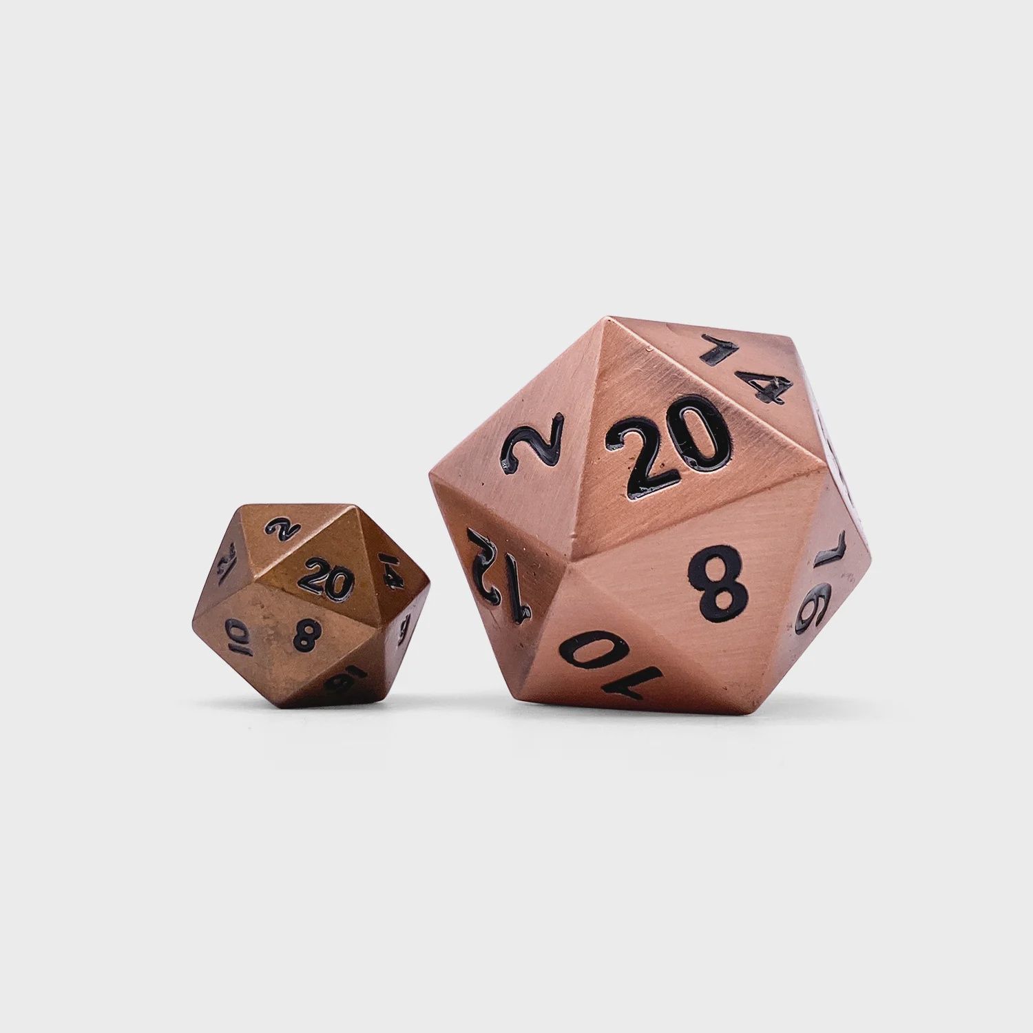 Norse Foundry: The Boulder- Gnomish Copper Metal D20 (45mm)