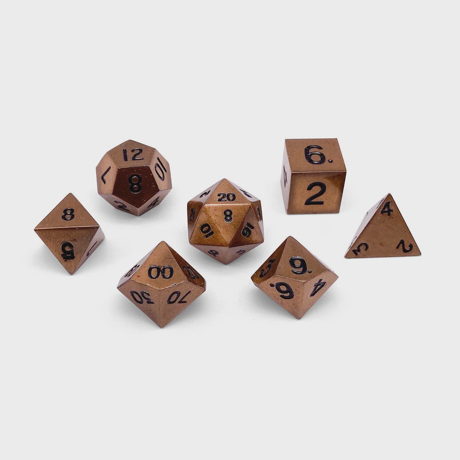 Norse Foundry: Gnomish Copper Dice 7-Set