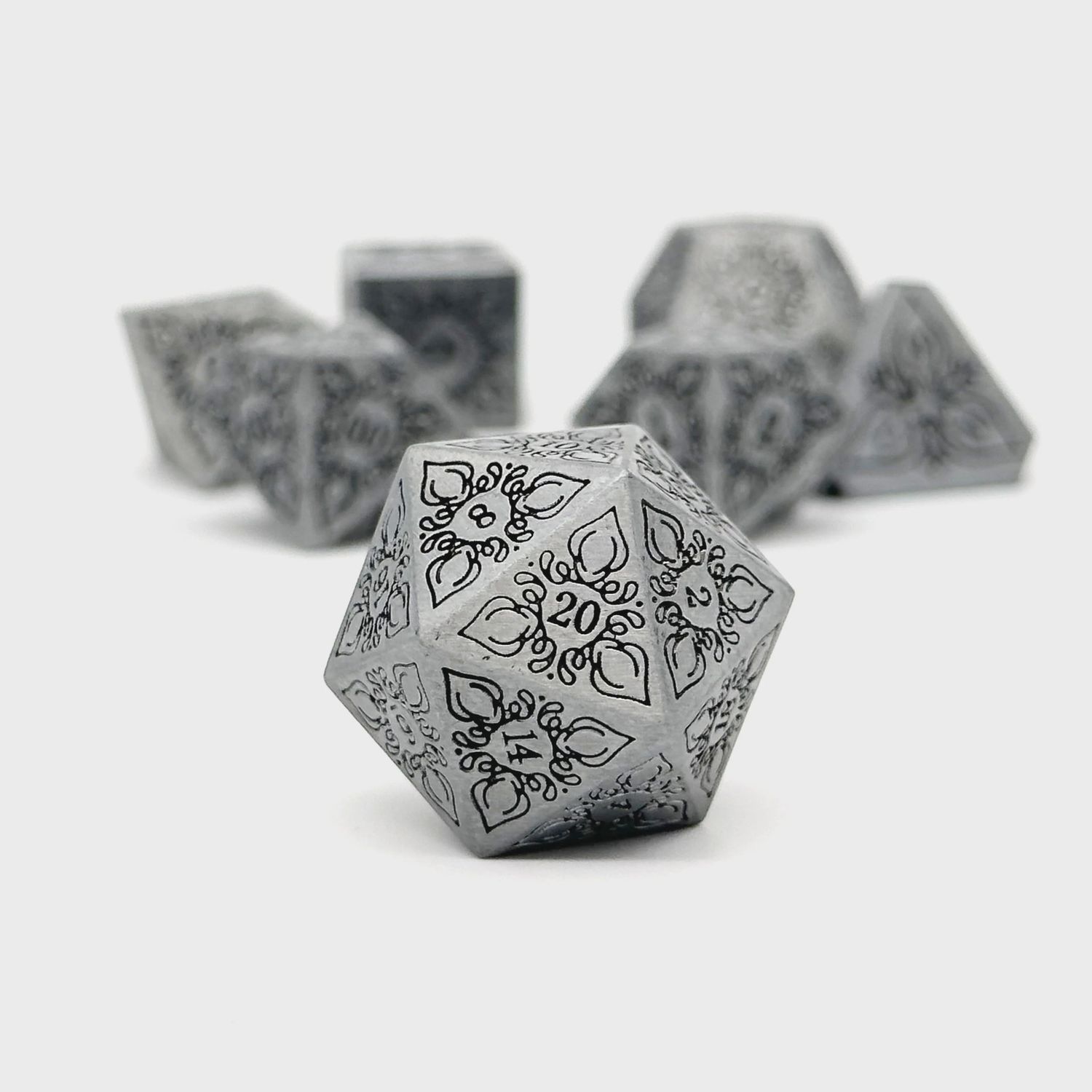 Norse Foundry: Feyweave Titan Forged Dice- Metal 7 Set