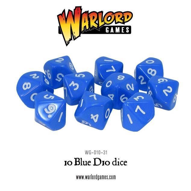 D10 Dice Pack: Blue (10)