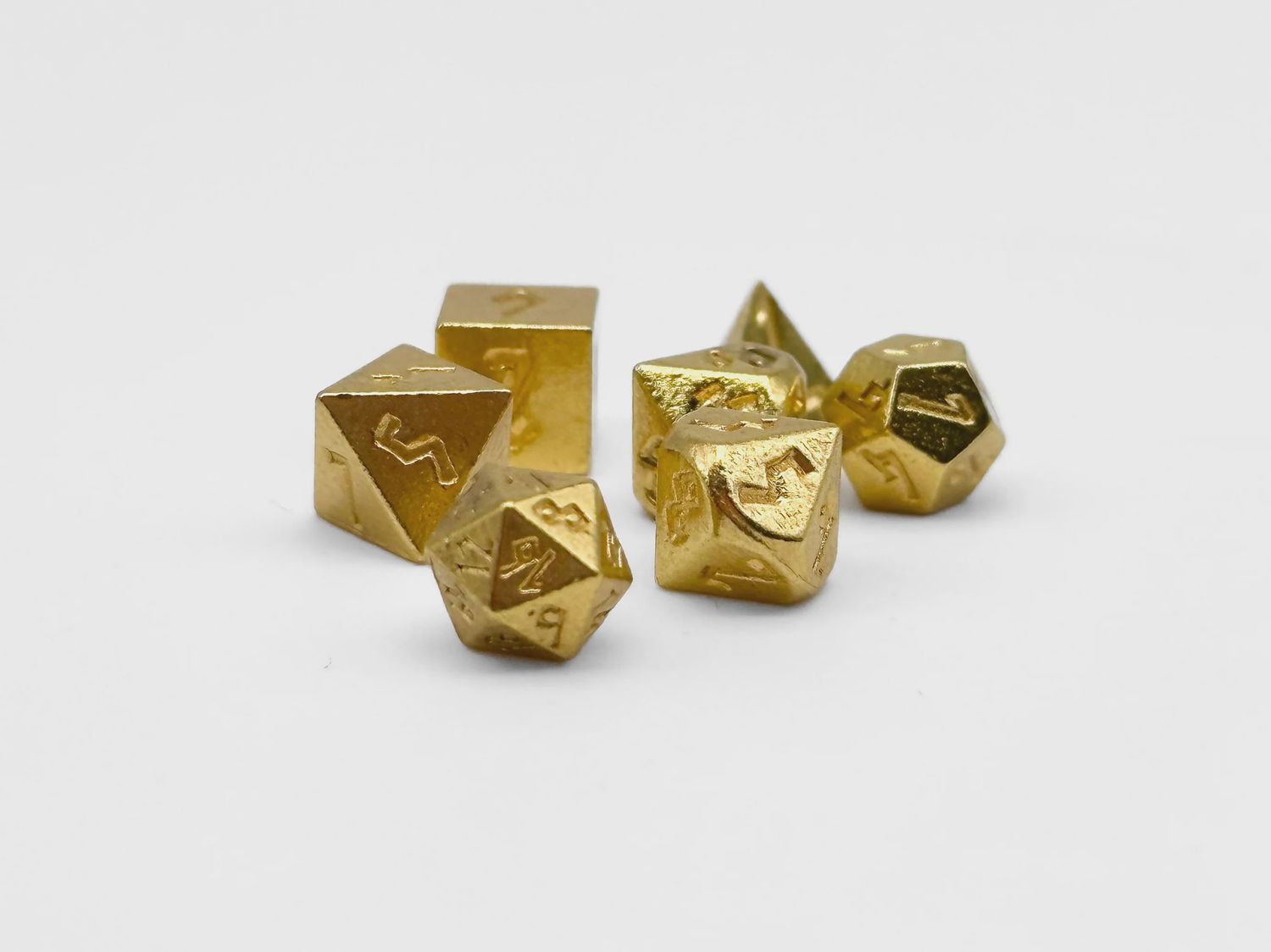 Norse Foundry: Pixie Mini Metal Dice- Gold