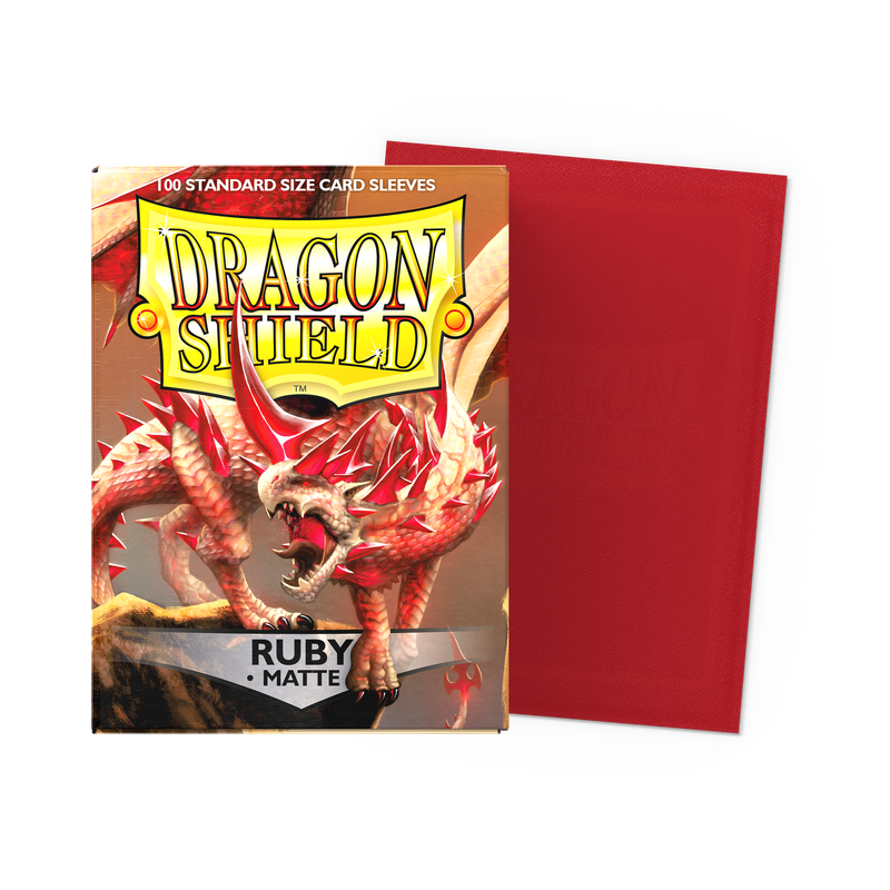Dragon Shield Sleeves: Matte - Ruby (100)