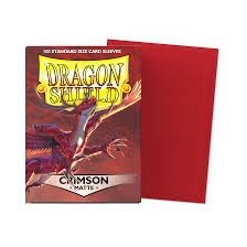 Dragon Shield Sleeves: Matte - Crimson (100)