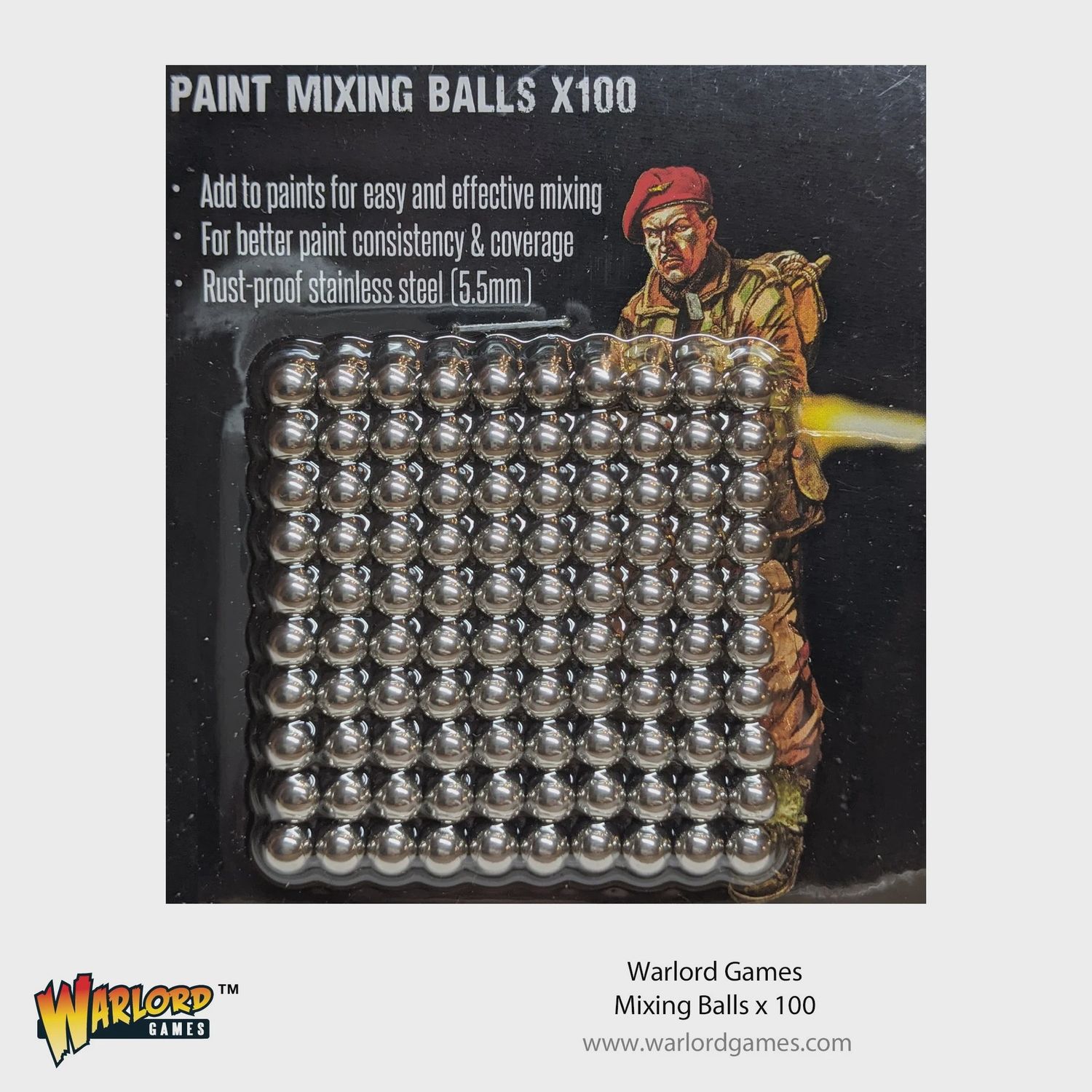 Warlord: Paint Mixing Balls (100)