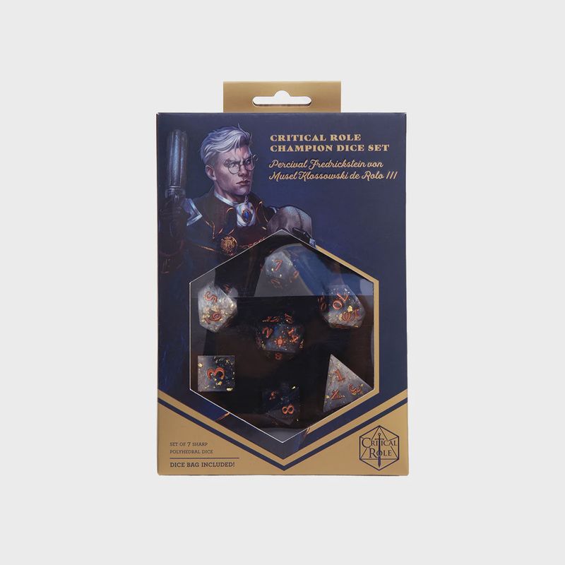 Critical Role: Champion Dice Set- Percy De Rolo III