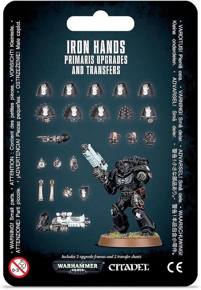 Space Marines Iron Hands Primaris Upgrades and Transfers