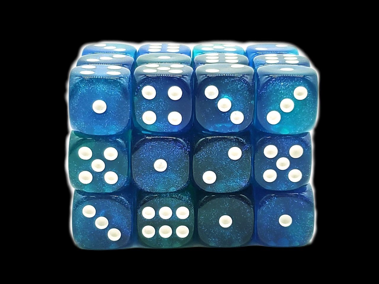 Old School Dice: 36ct 12mm D6 Dice Set: Galaxy - Blue Void