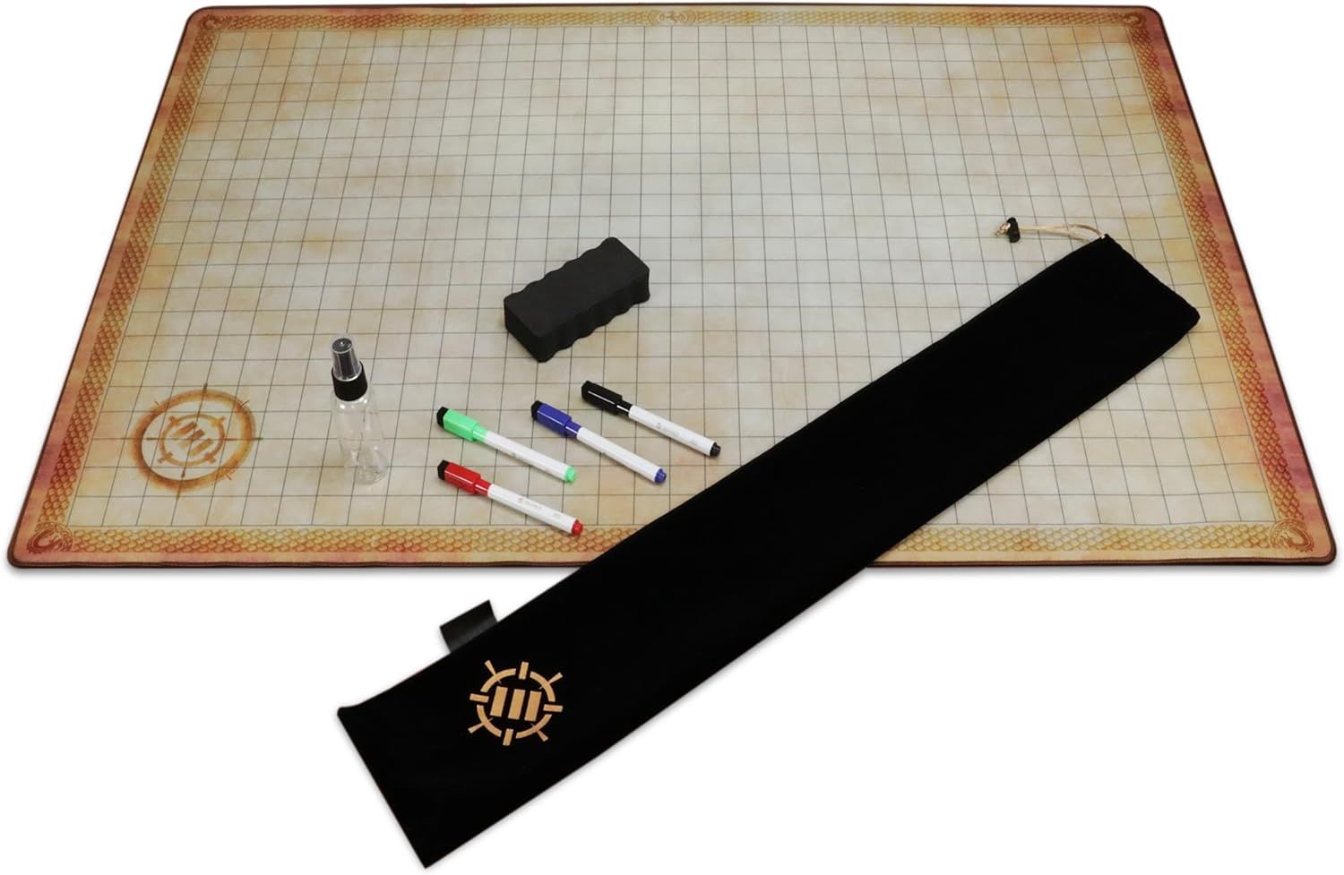 Enhance: Deluxe Rubber RPG Grid Mat Campaign Kit
