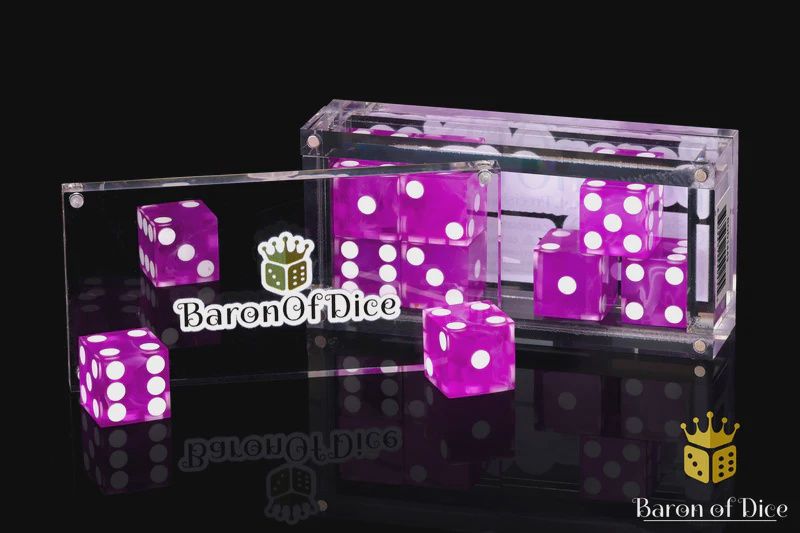 Baron of Dice:  Precision Dice- Electric Pink (10d6)