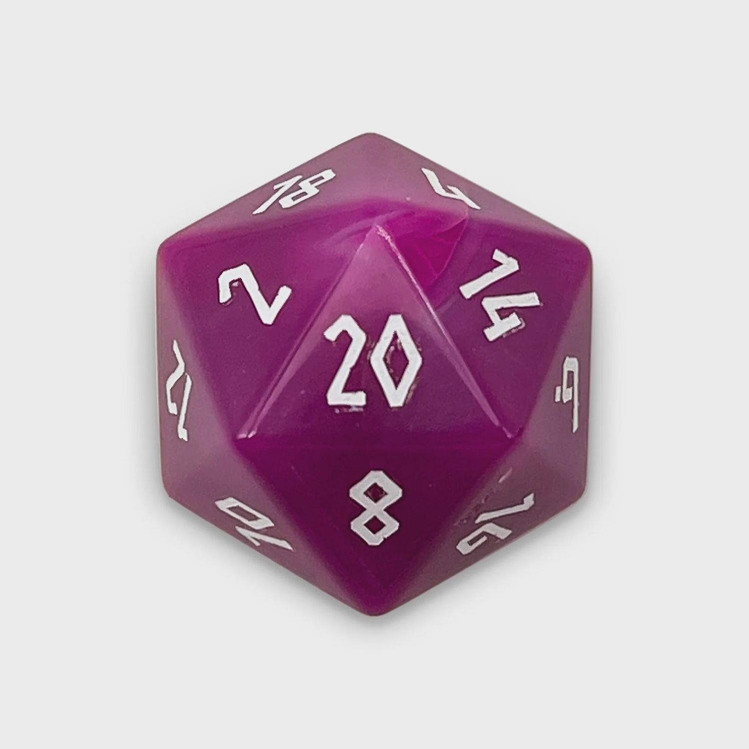 Norse Foundry: Striped Pink Agate- Boulder 30mm Gemstone Dice